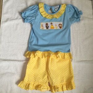 Disney Bayou Babies Beauty and the Beast Smocked Matching Set, Size 4T